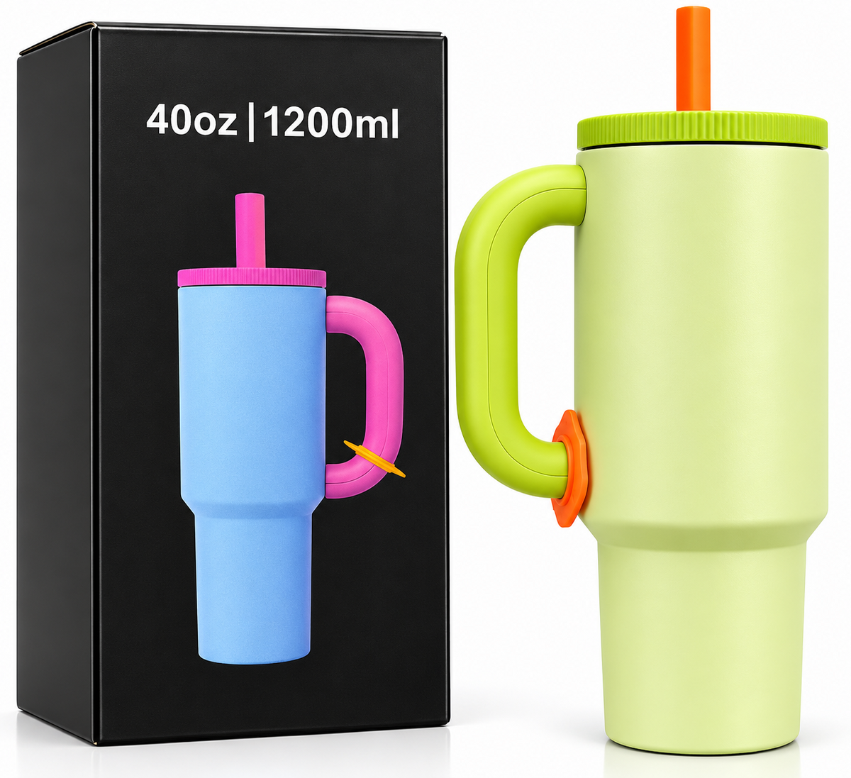 Light lime green 1200ml tumbler with box