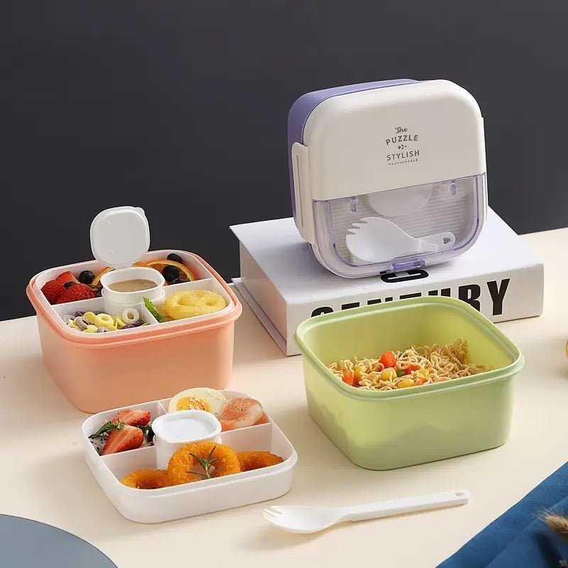 2 Tier Modern Bento Lunchbox - 1100ml - Style Phase Home
