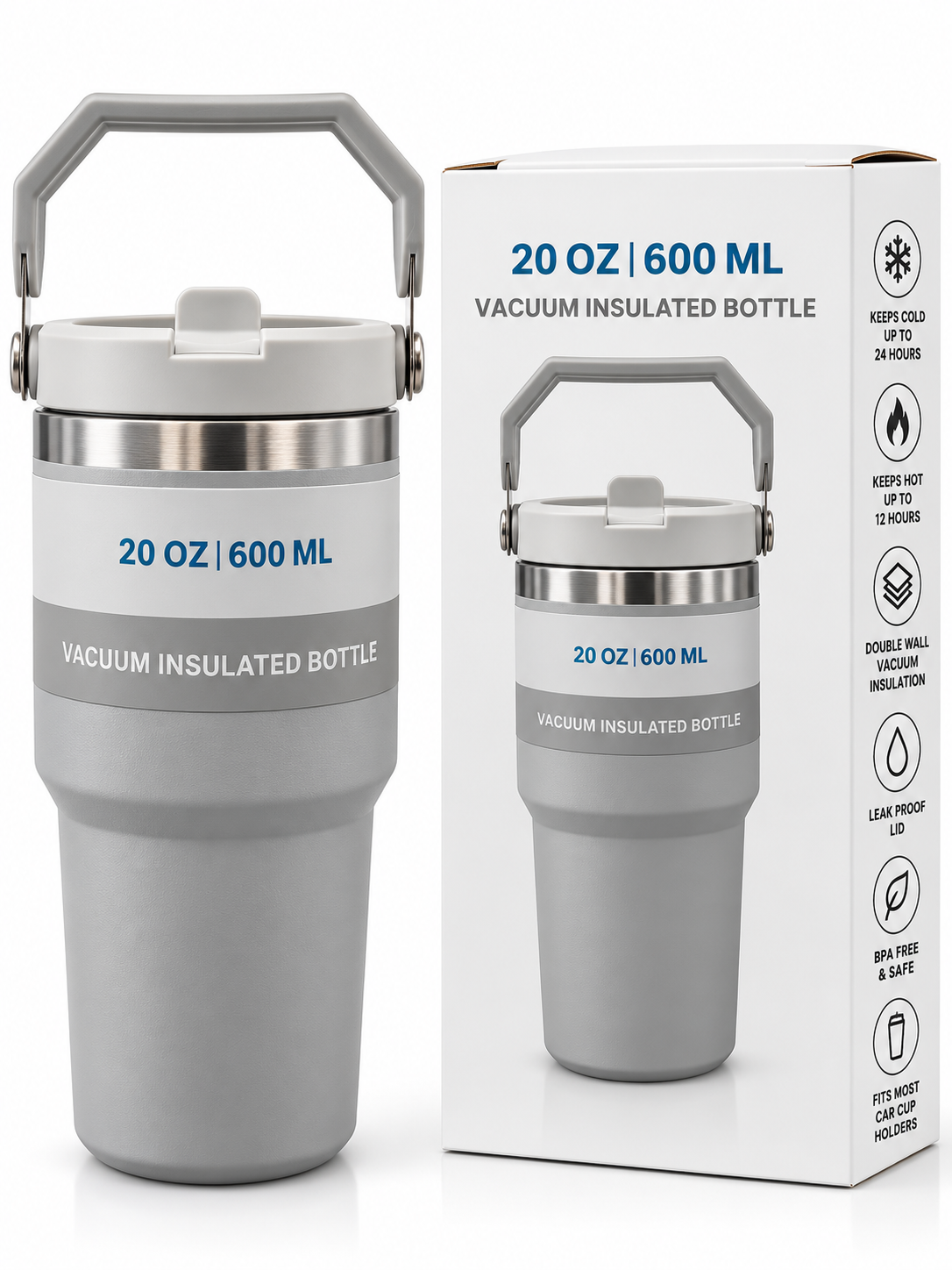 Grey bottle product features