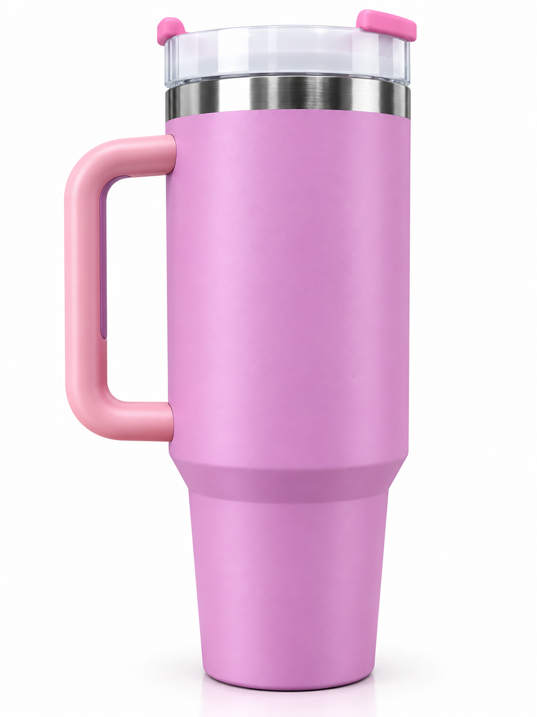 Light pink vacuum tumbler features and specifications