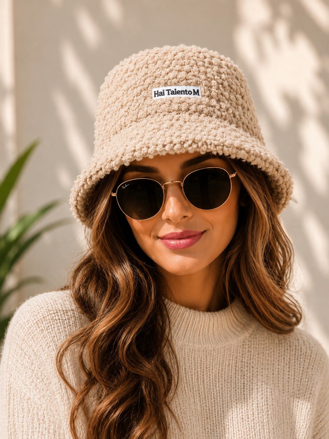 Beige Lined Bucket Hat - StylePhase SA