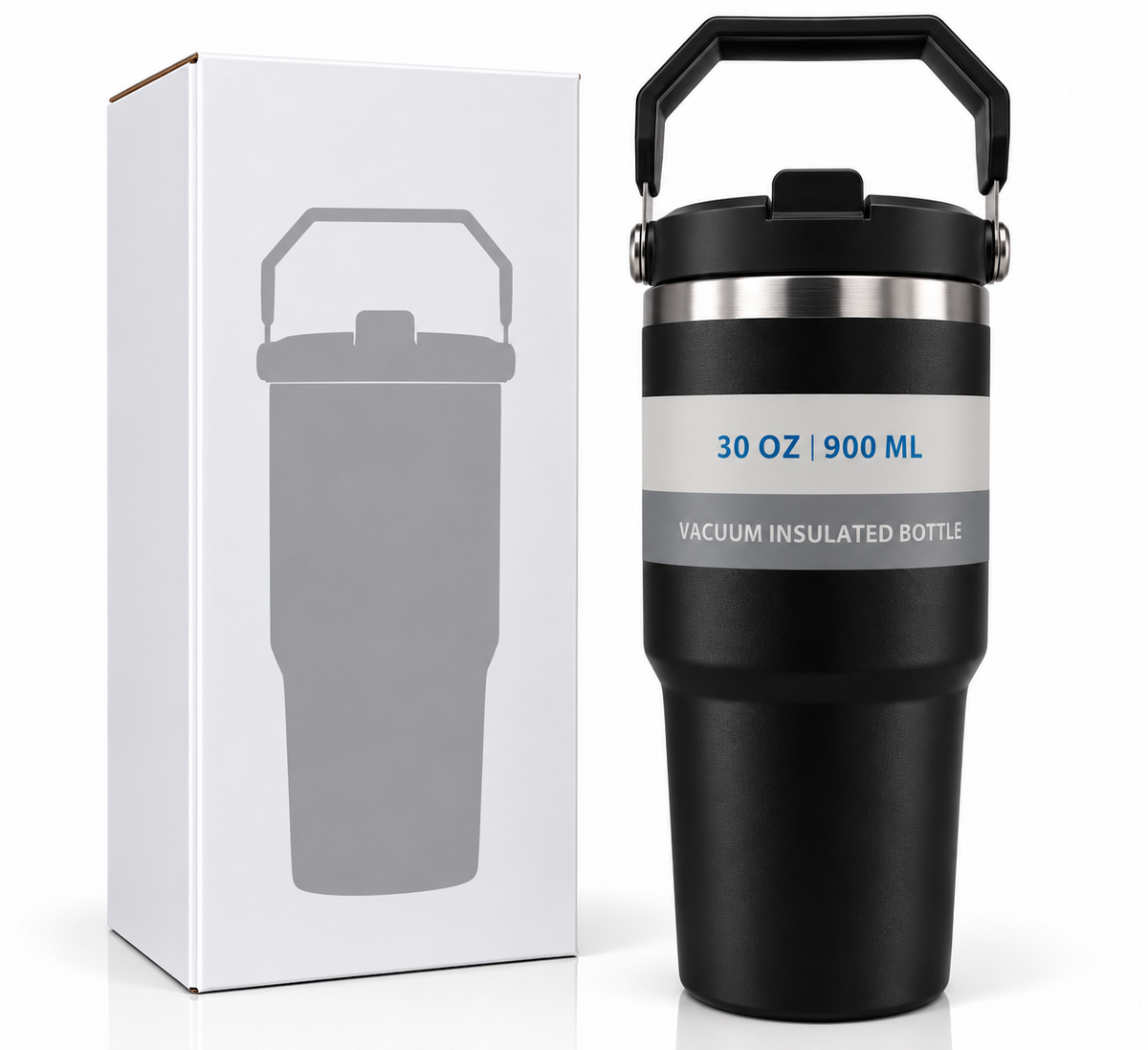 Black 900ml bottle product features