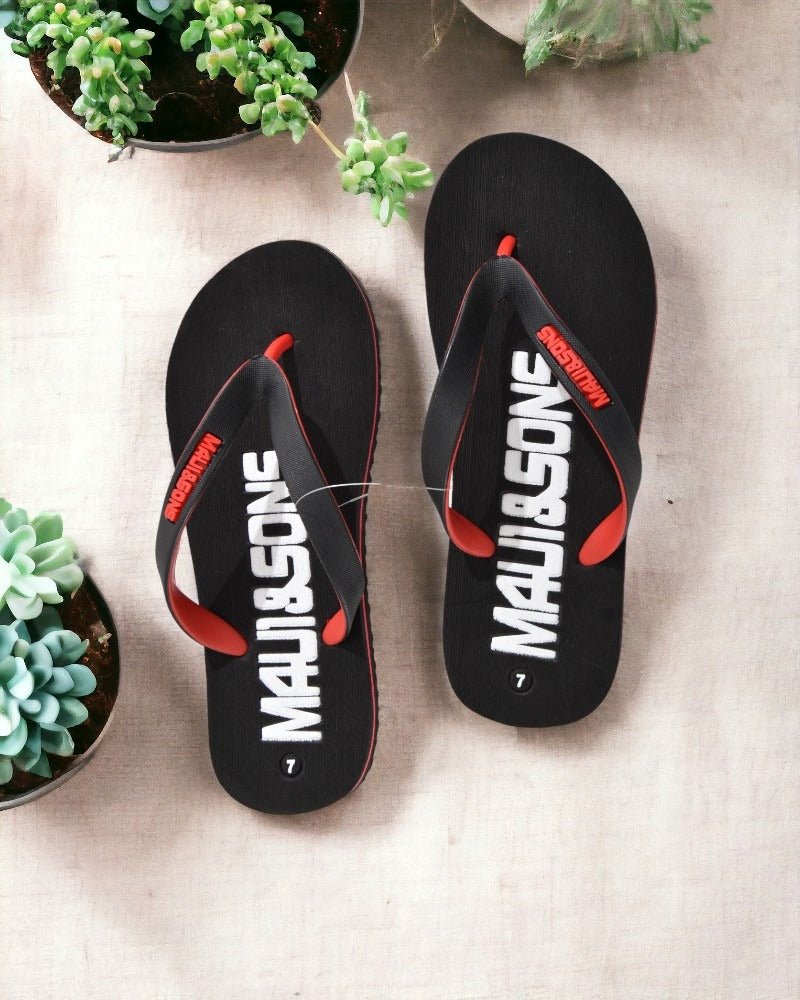Black And Red Flip Flop Sandal - StylePhase SA