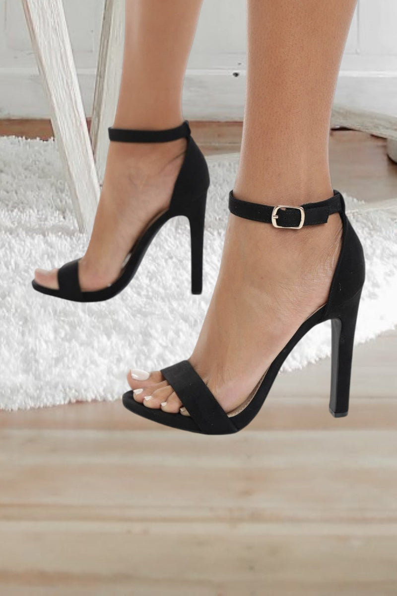 Black Ankle Strap Heels StylePhase SA