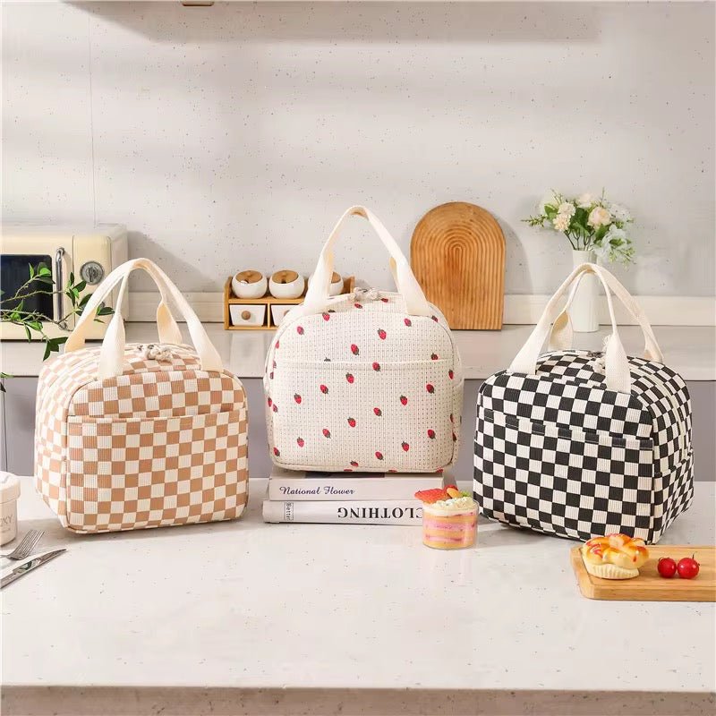 Cute Printed Insulated Lunch Bag - Home Phase