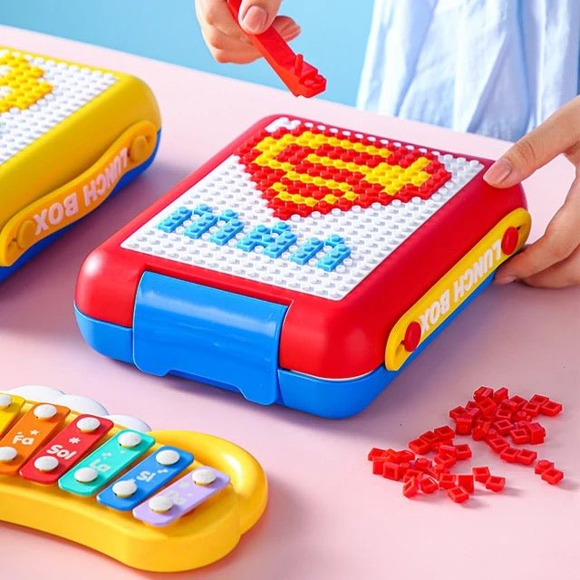 DIY Kids Block Lunch Box - Style Phase Home