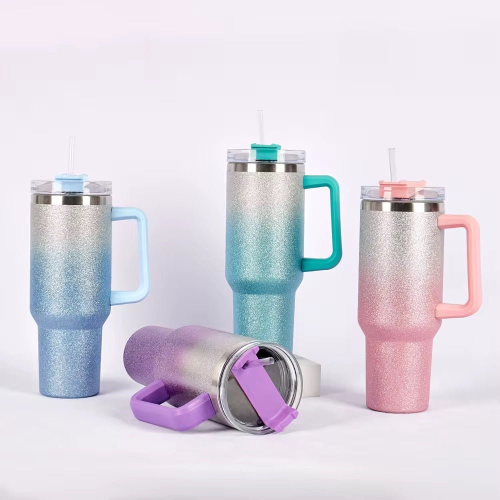 Glitter Stainless Steel Thermos Flask - 1200 ml - Home Phase