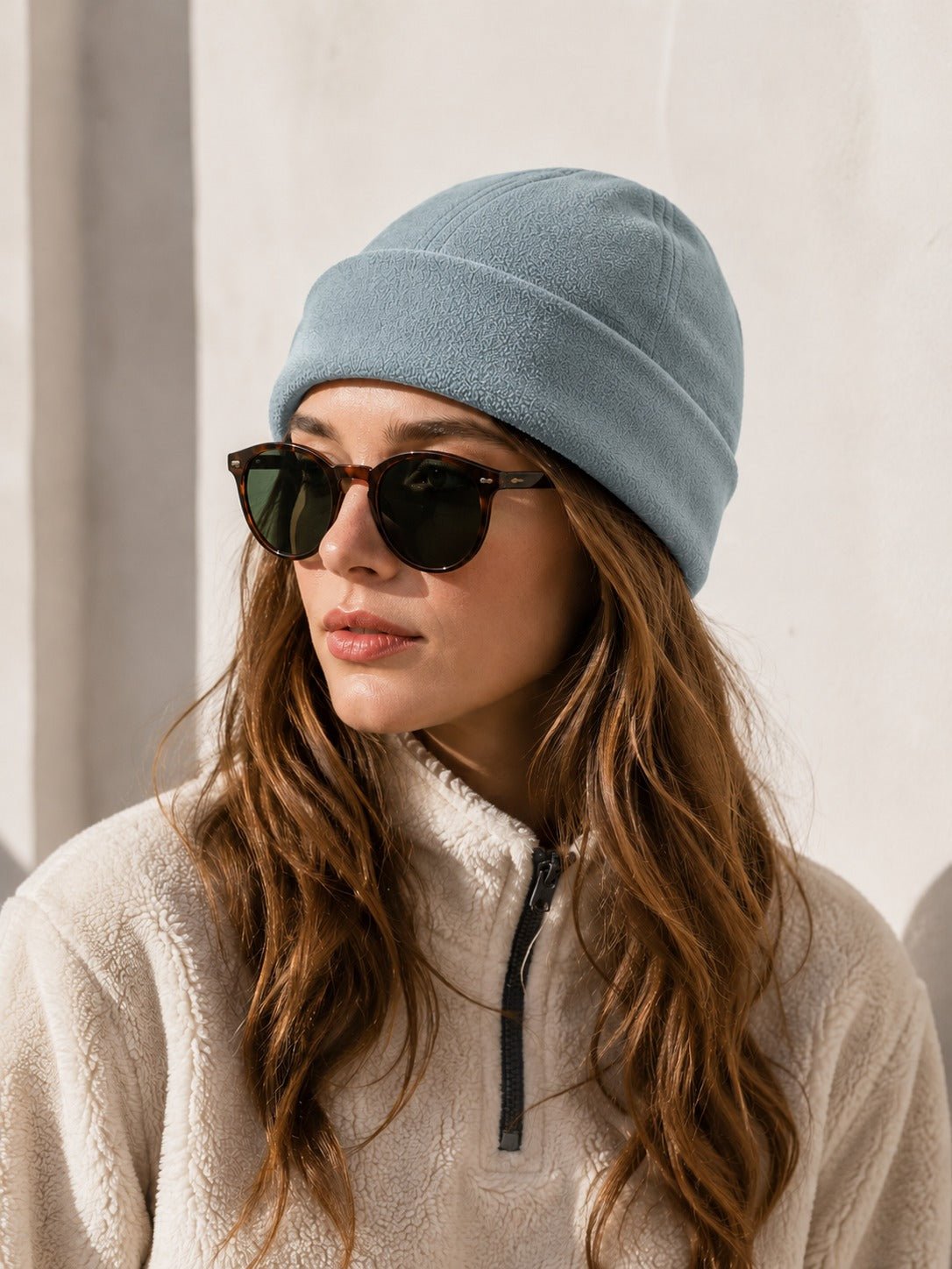 Grey Polar Fleece Beanies - StylePhase SA