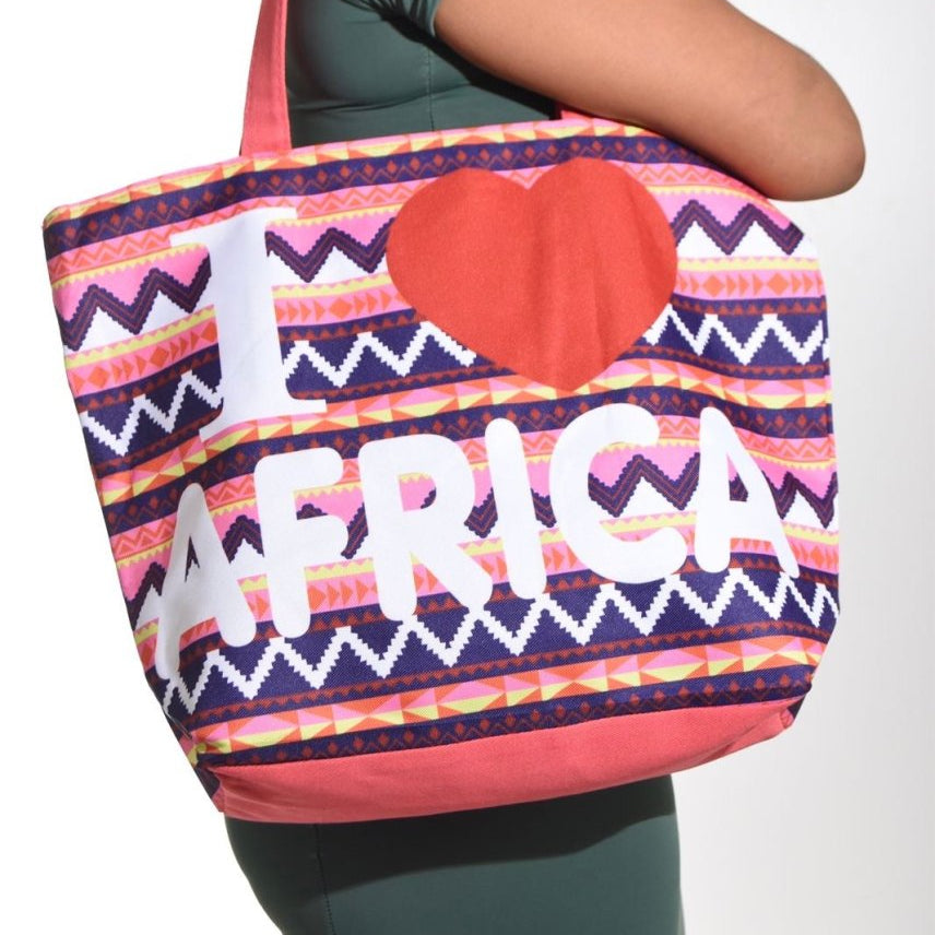 I Love Africa Beach Bag - Style Phase Home