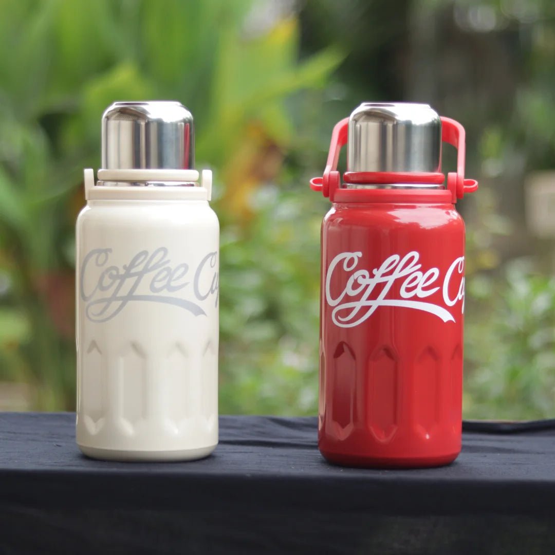 Insulated Thermo Vacuum Flask With Handle & Strap - 1200ml - Style Phase Home