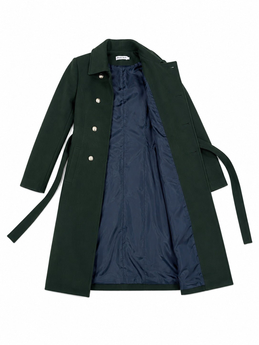 Ladies Avocado Green Line Double Breast Coat - StylePhase SA