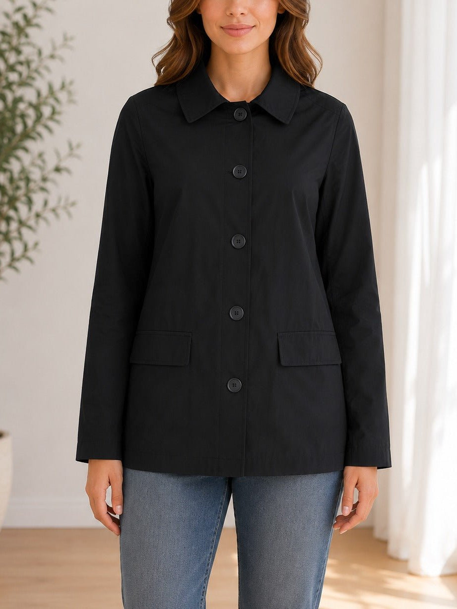 Ladies Black Classic Button Jacket - StylePhase SA