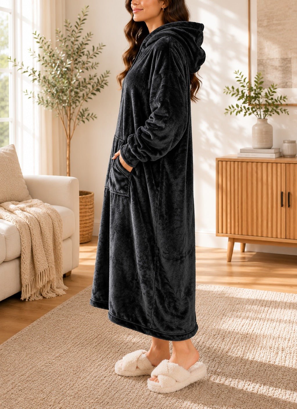 Ladies Black Drawstring Huggers - StylePhase SA