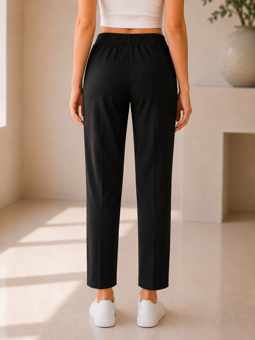 Ladies Black Suede Pants - StylePhase SA