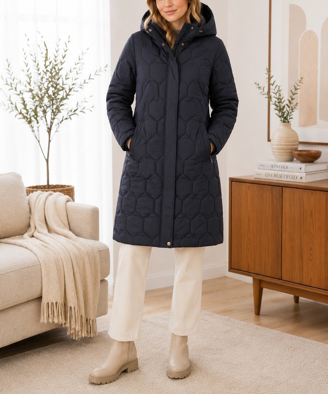 Ladies Black Zip Puffer Jacket - StylePhase SA
