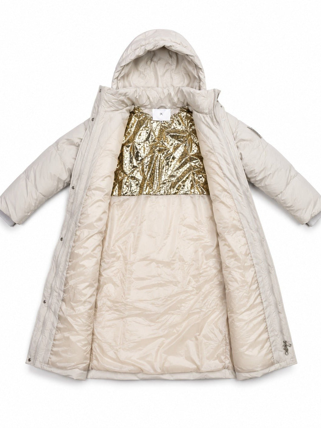 Ladies Cream Longer Length Puffer Jacket - StylePhase SA