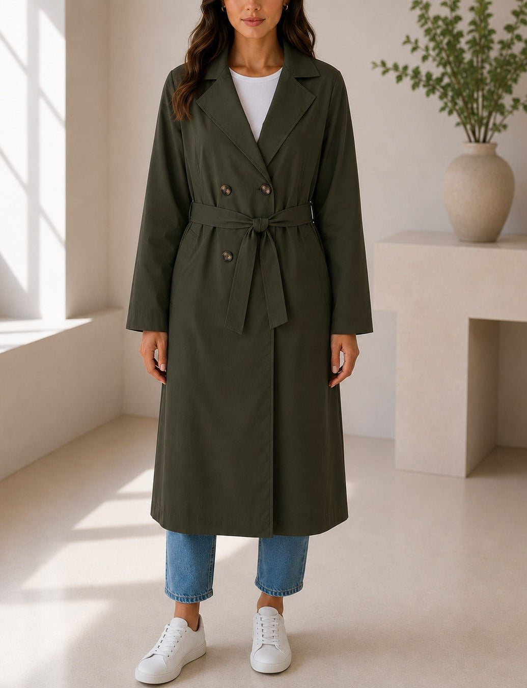 Ladies Fatigue Lined Trench Coat - StylePhase SA
