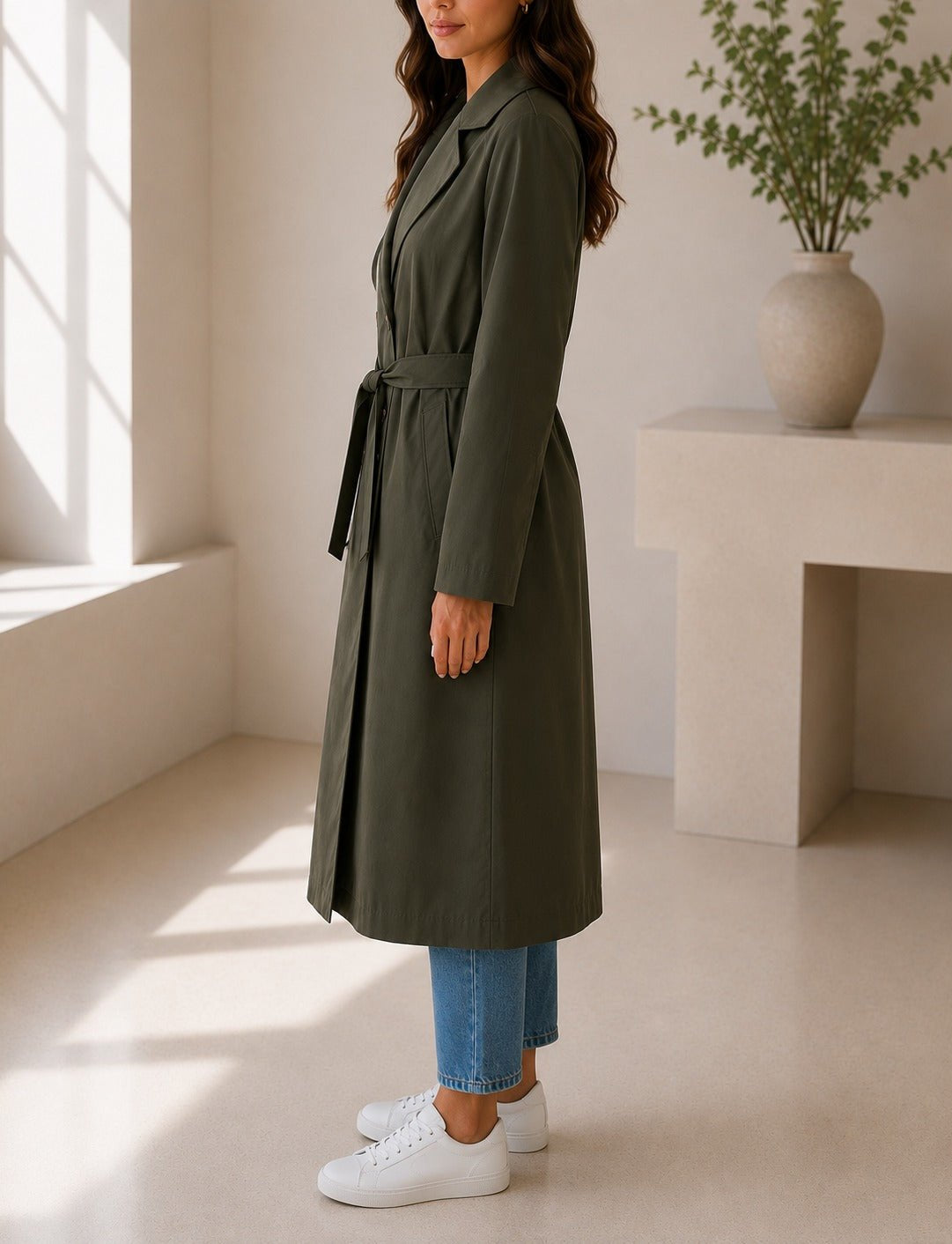 Ladies Fatigue Lined Trench Coat - StylePhase SA
