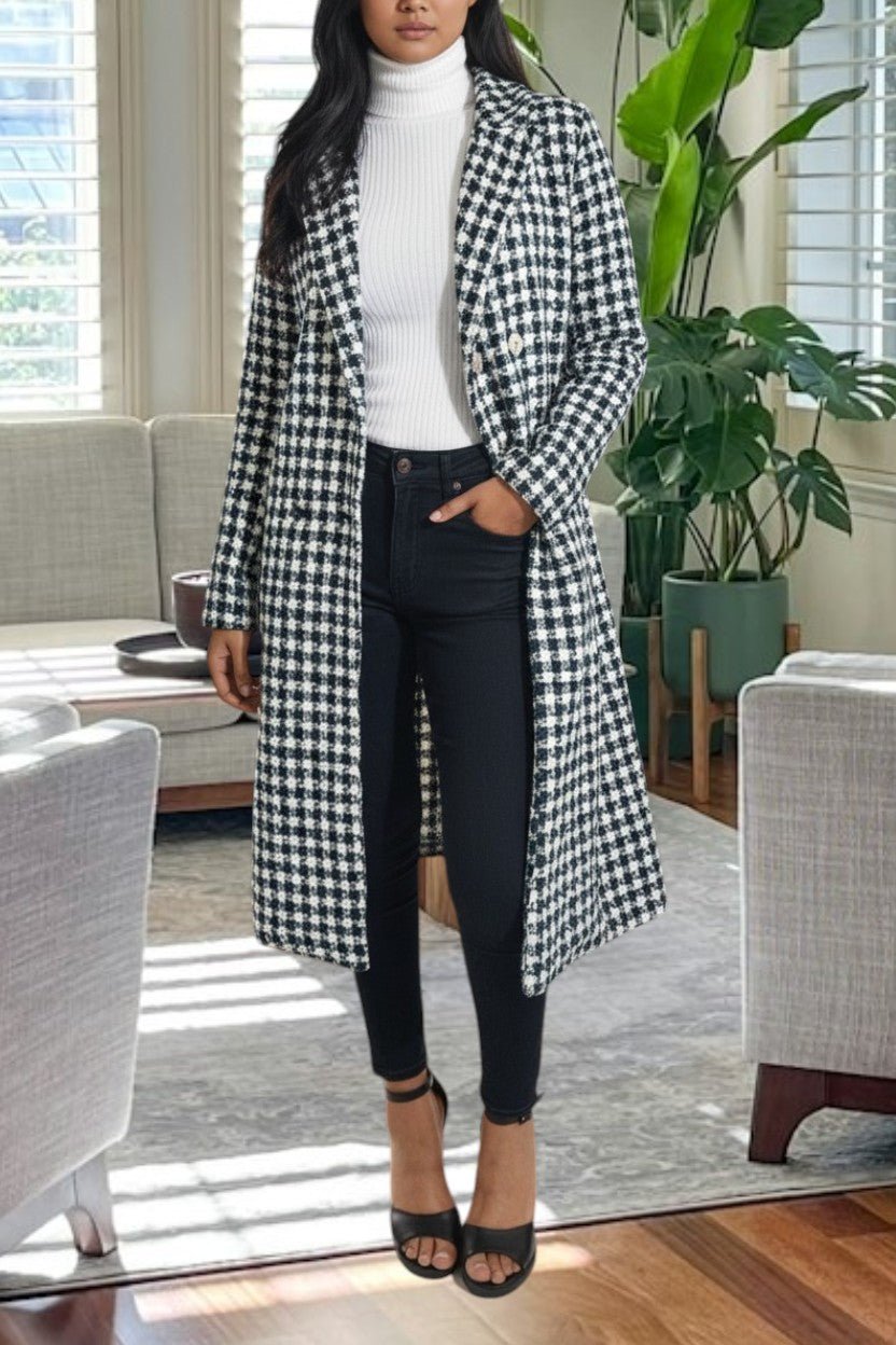 Ladies Green And White Heavy Weight Coat - StylePhase SA