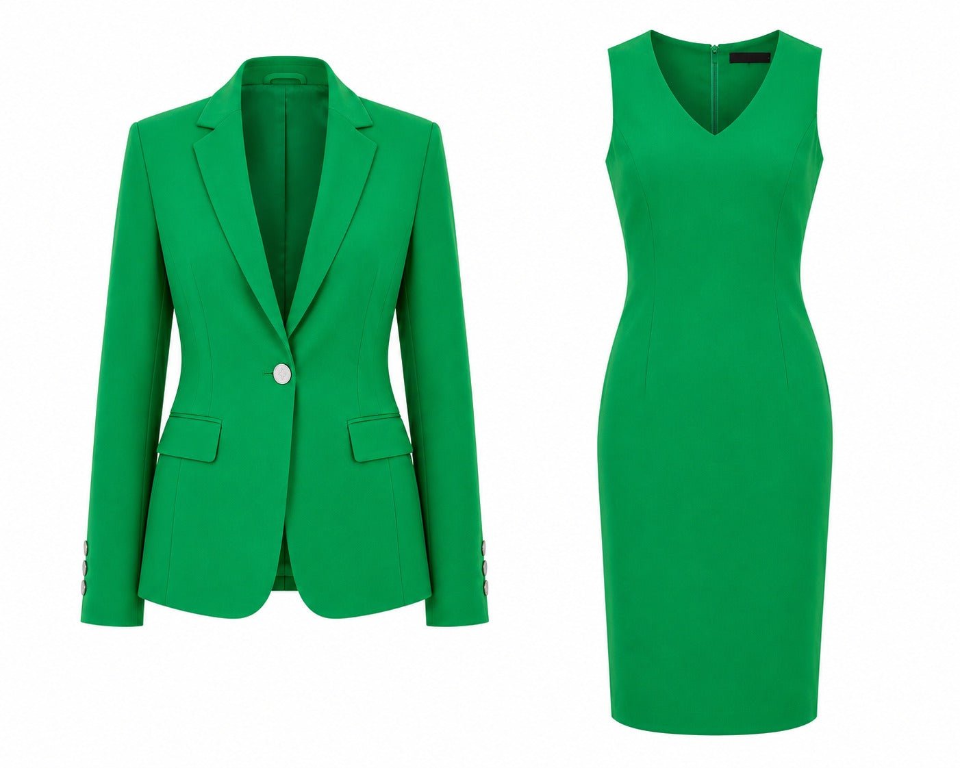 Ladies Green Dress Two Piece Set- New Feeling - StylePhase SA