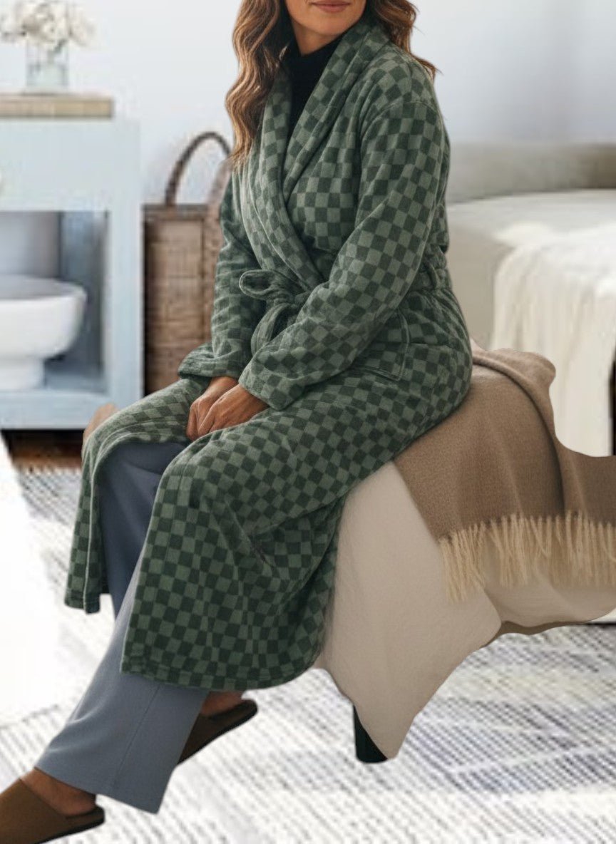 Ladies Green Polar Fleece Gown - StylePhase SA