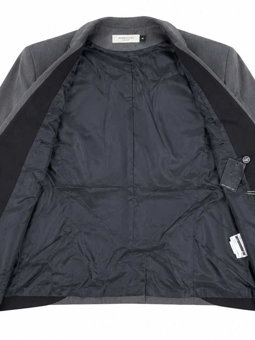 Ladies Grey And Black Lined Blazer - StylePhase SA