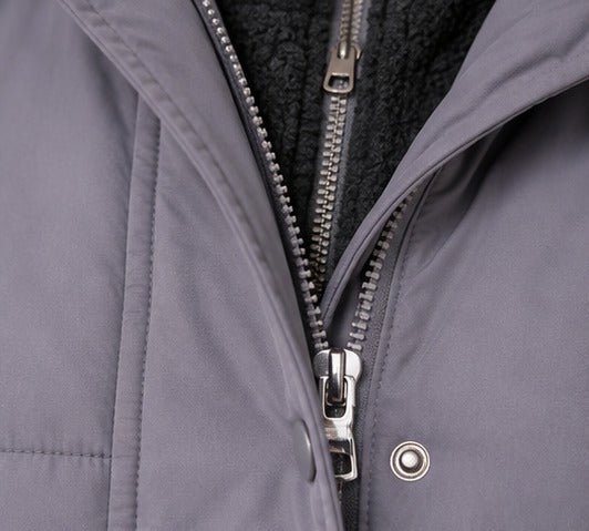 Ladies Grey Fleece Lined Hoody Jacket - StylePhase SA