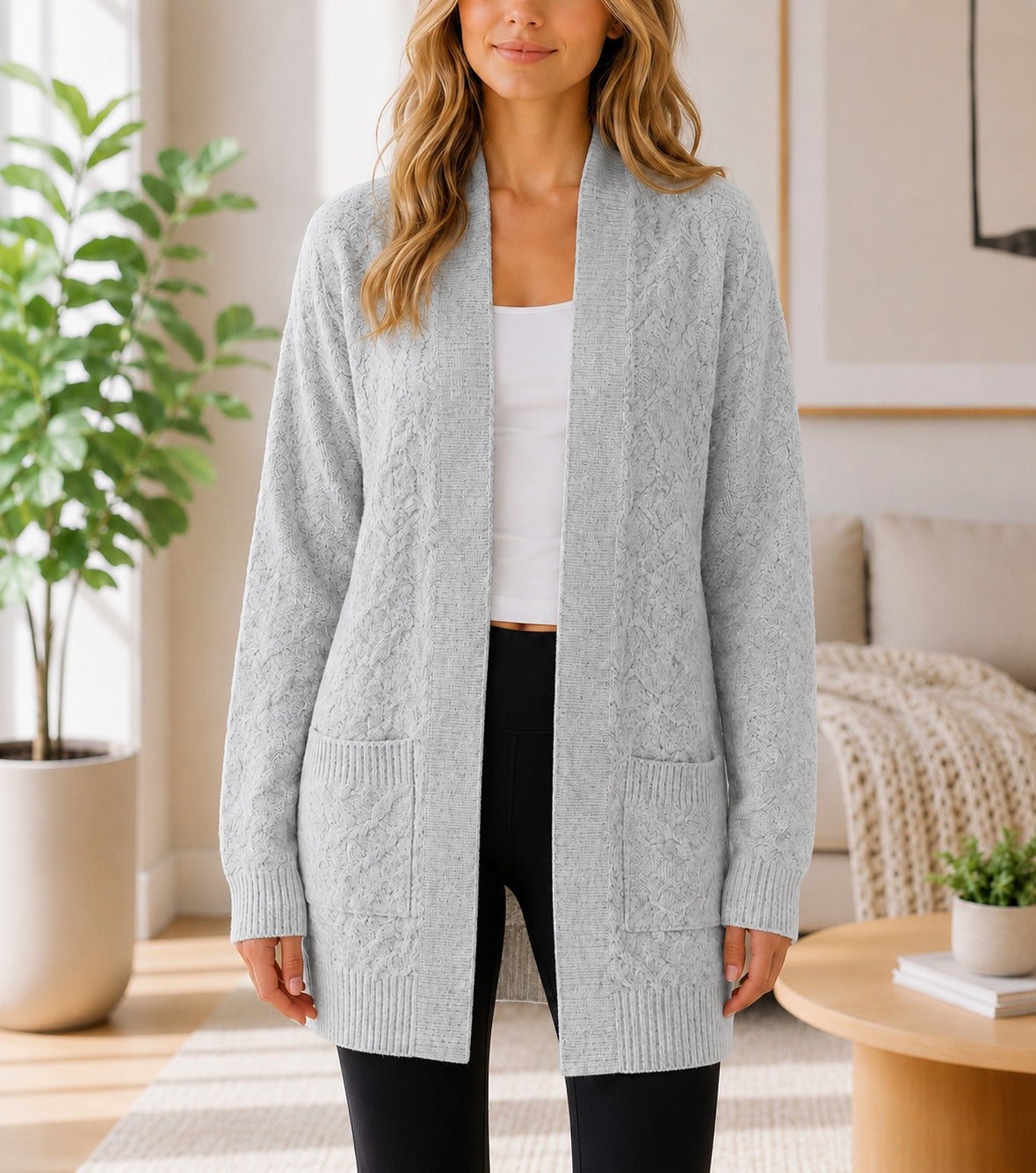 Ladies Grey Long pocket Jersey - StylePhase SA
