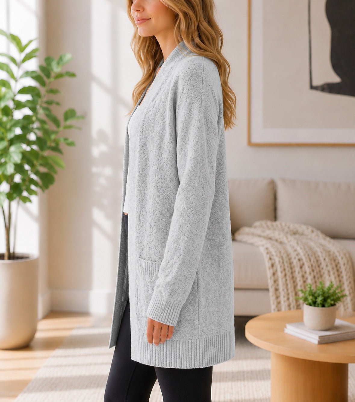 Ladies Grey Long pocket Jersey - StylePhase SA