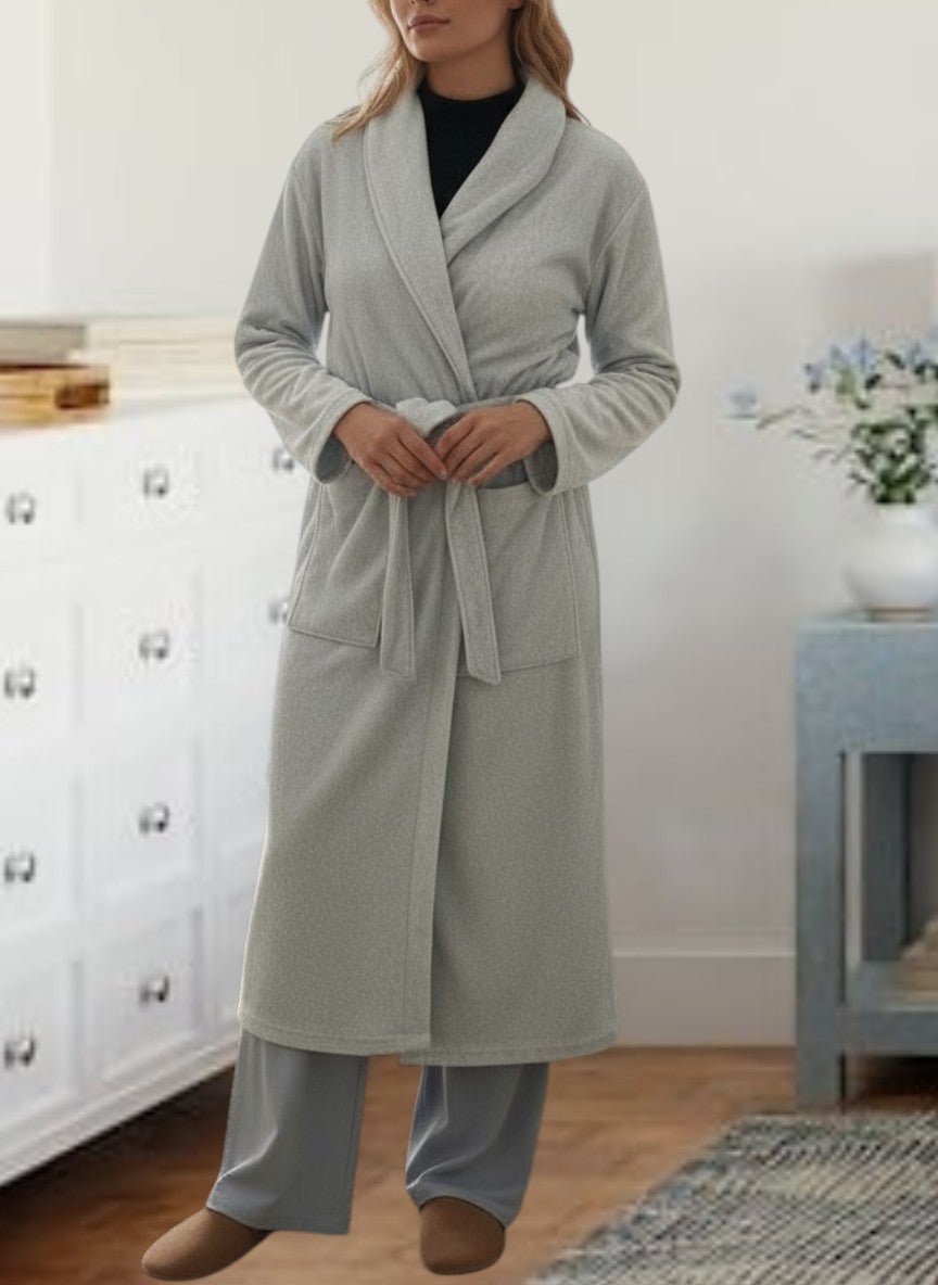 Ladies Grey Polar Fleece Gown - StylePhase SA