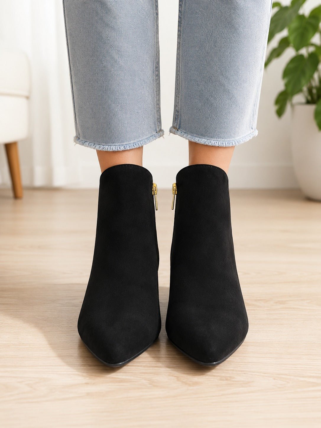 Ladies Kaylee Black Heel Boot - StylePhase SA