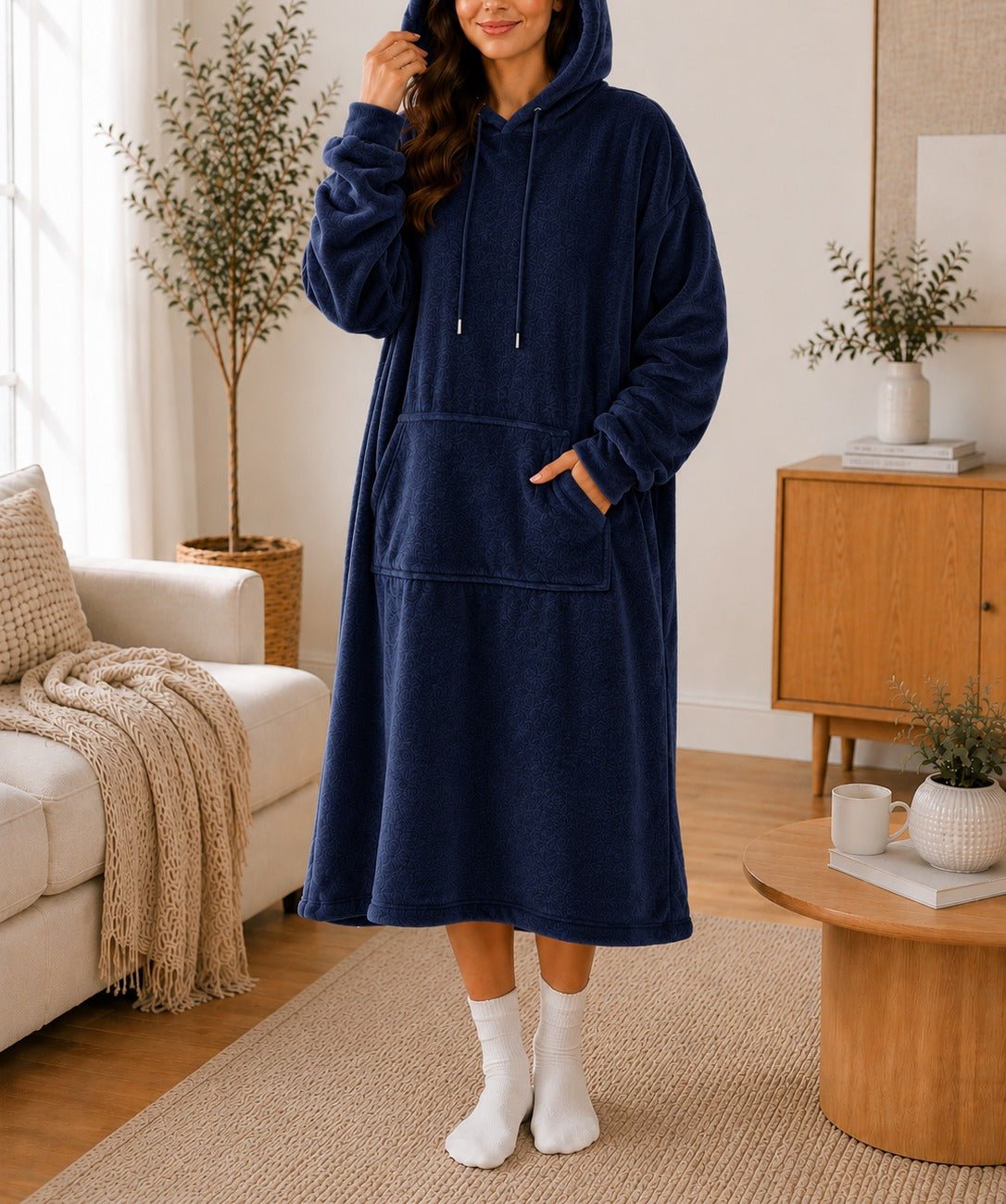 Ladies Navy Drawstring Huggers - StylePhase SA