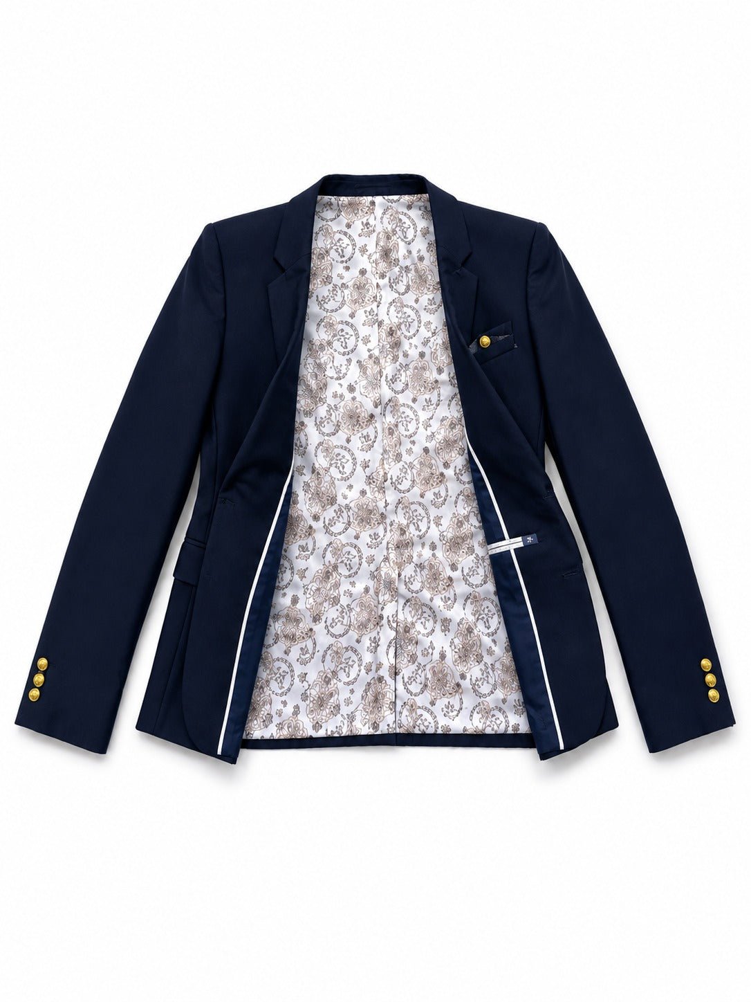Ladies Navy Slim Fit Blazer Coat - StylePhase SA