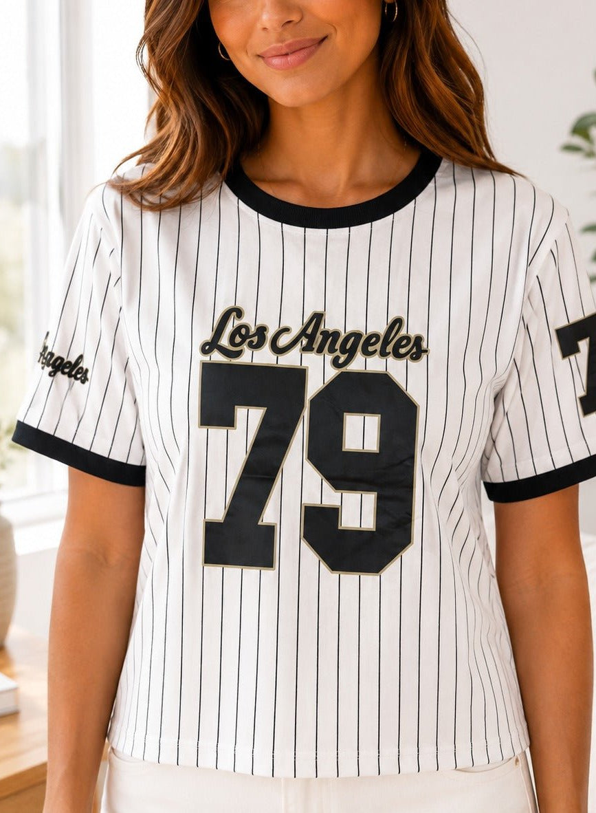 Ladies New Feeling Black Baseball Sweater - StylePhase SA