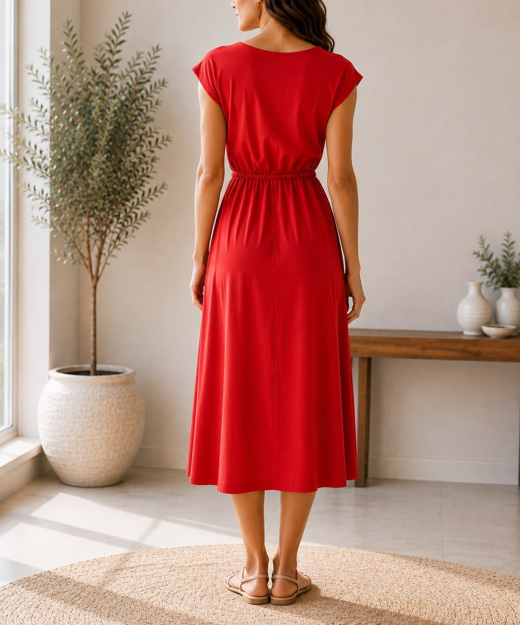 Ladies New Feeling Orange Tunic Dress - StylePhase SA
