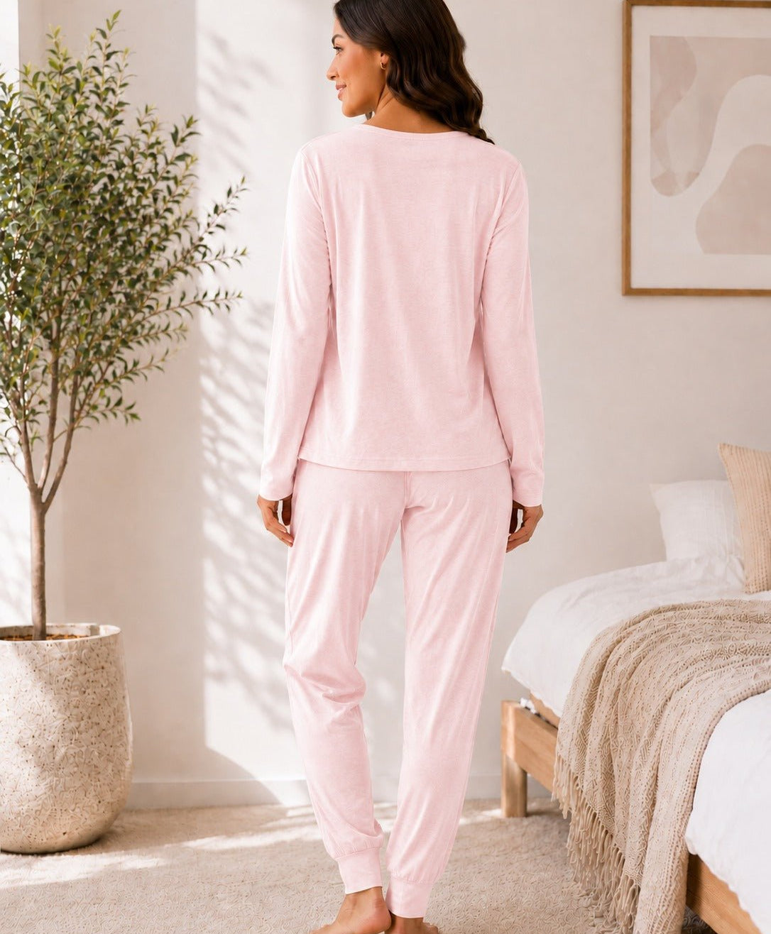 Ladies Pink Pj Set -All Of Me Loves All Of You - StylePhase SA