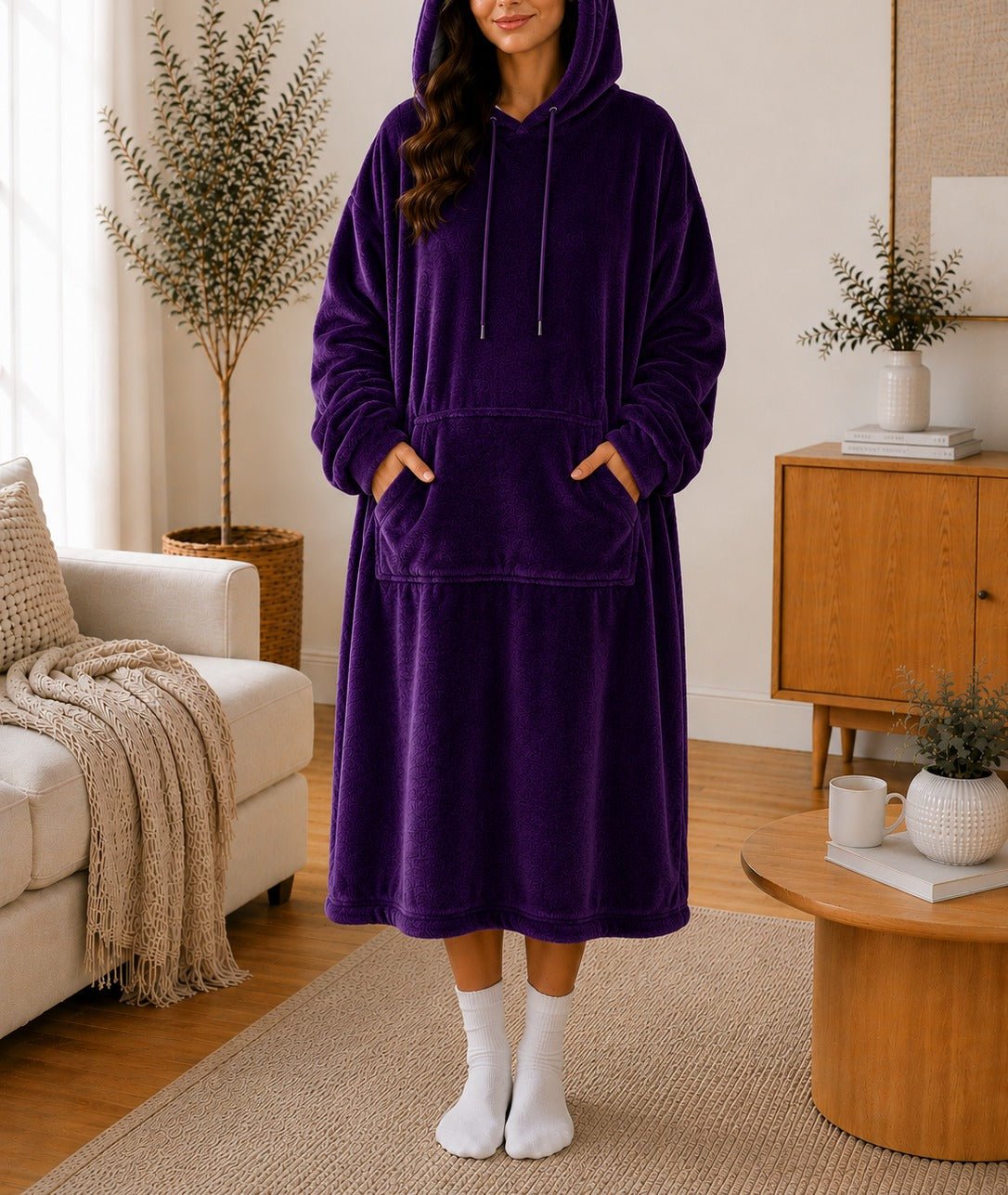 Ladies Purple Drawstring Huggers - StylePhase SA