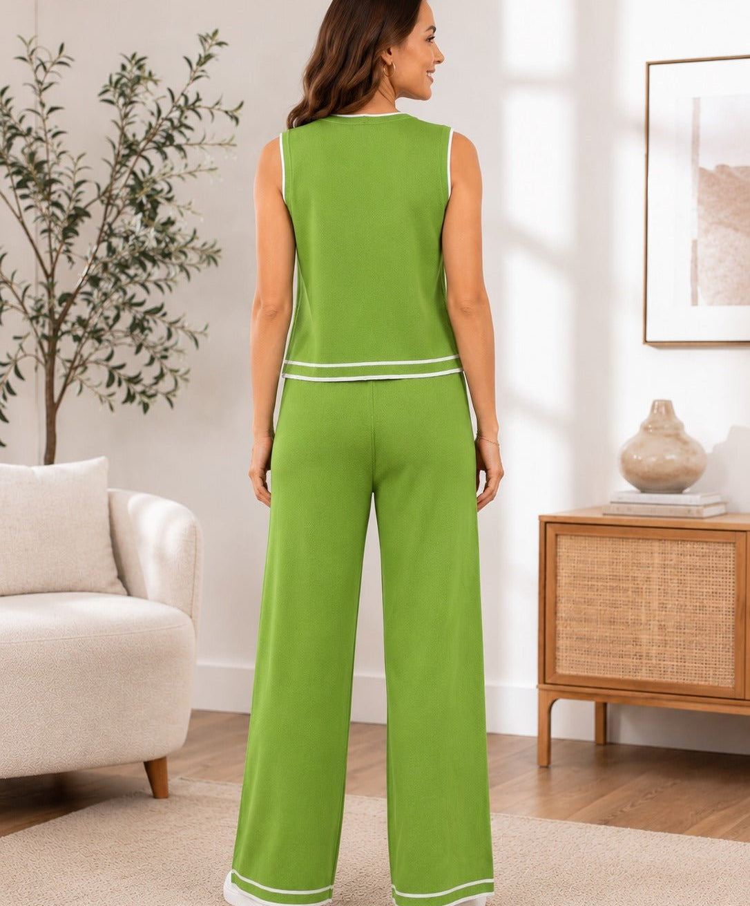 Ladies Two Piece Lime Green Set-New Feeling - StylePhase SA