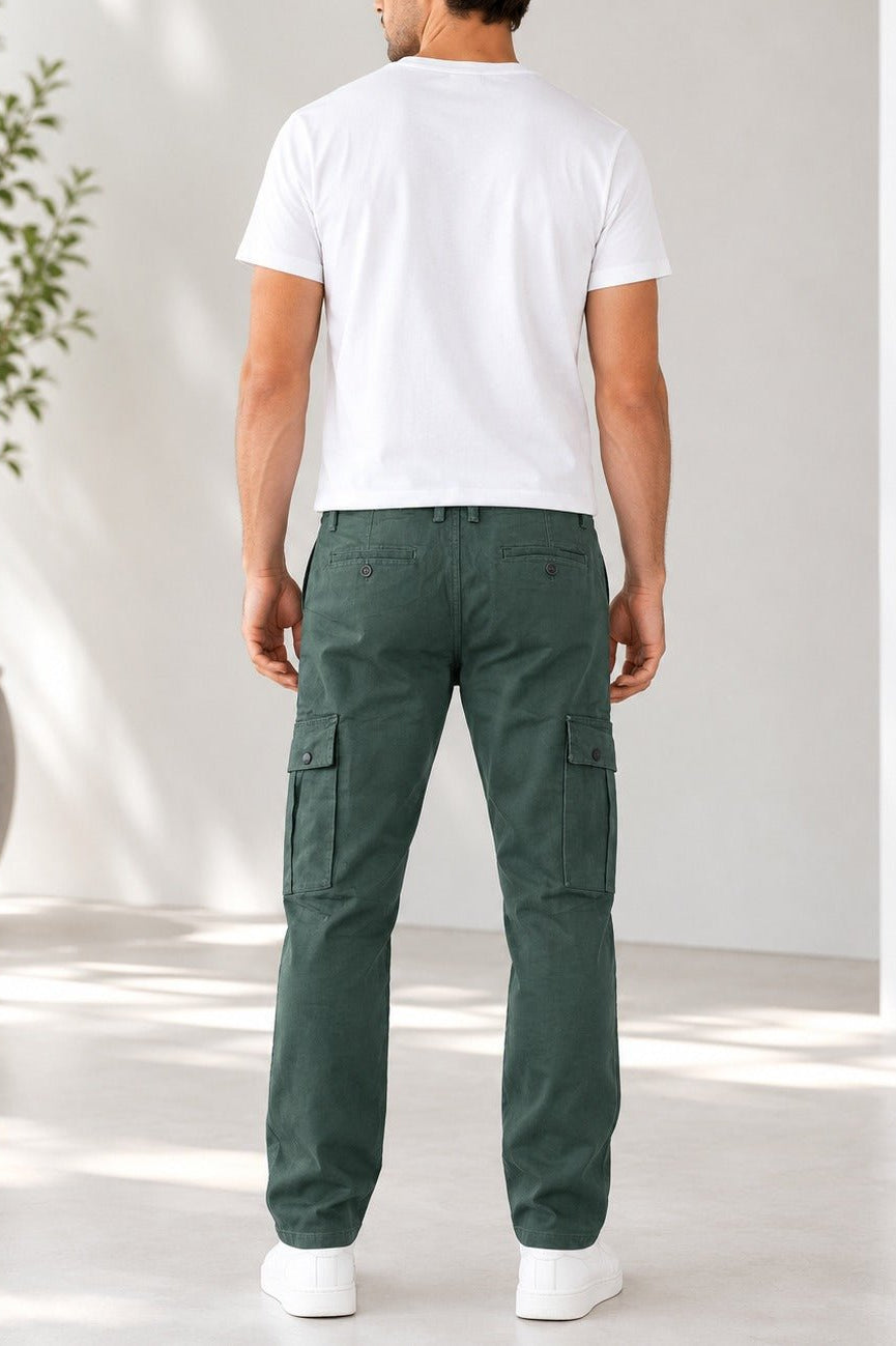 Men's Green Utility Cargo Pants - StylePhase SA