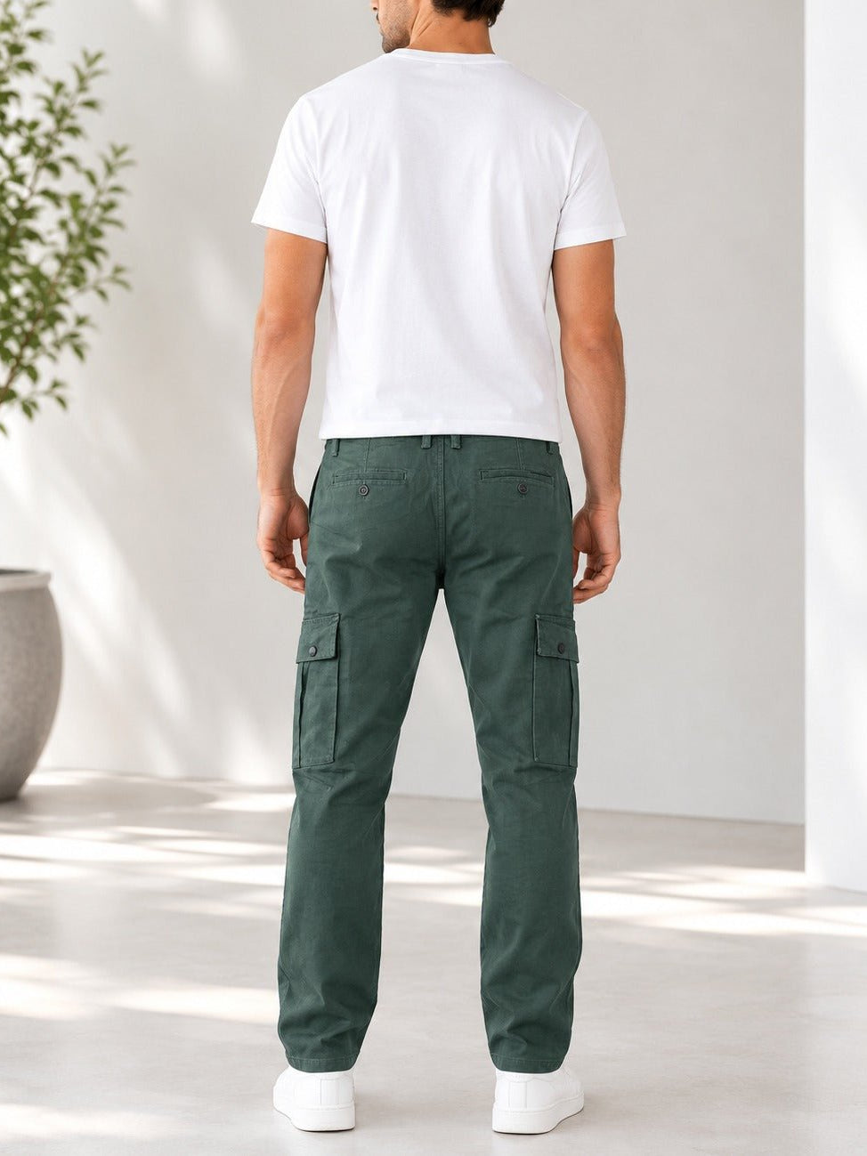 Men's Green Utility Cargo Pants - StylePhase SA