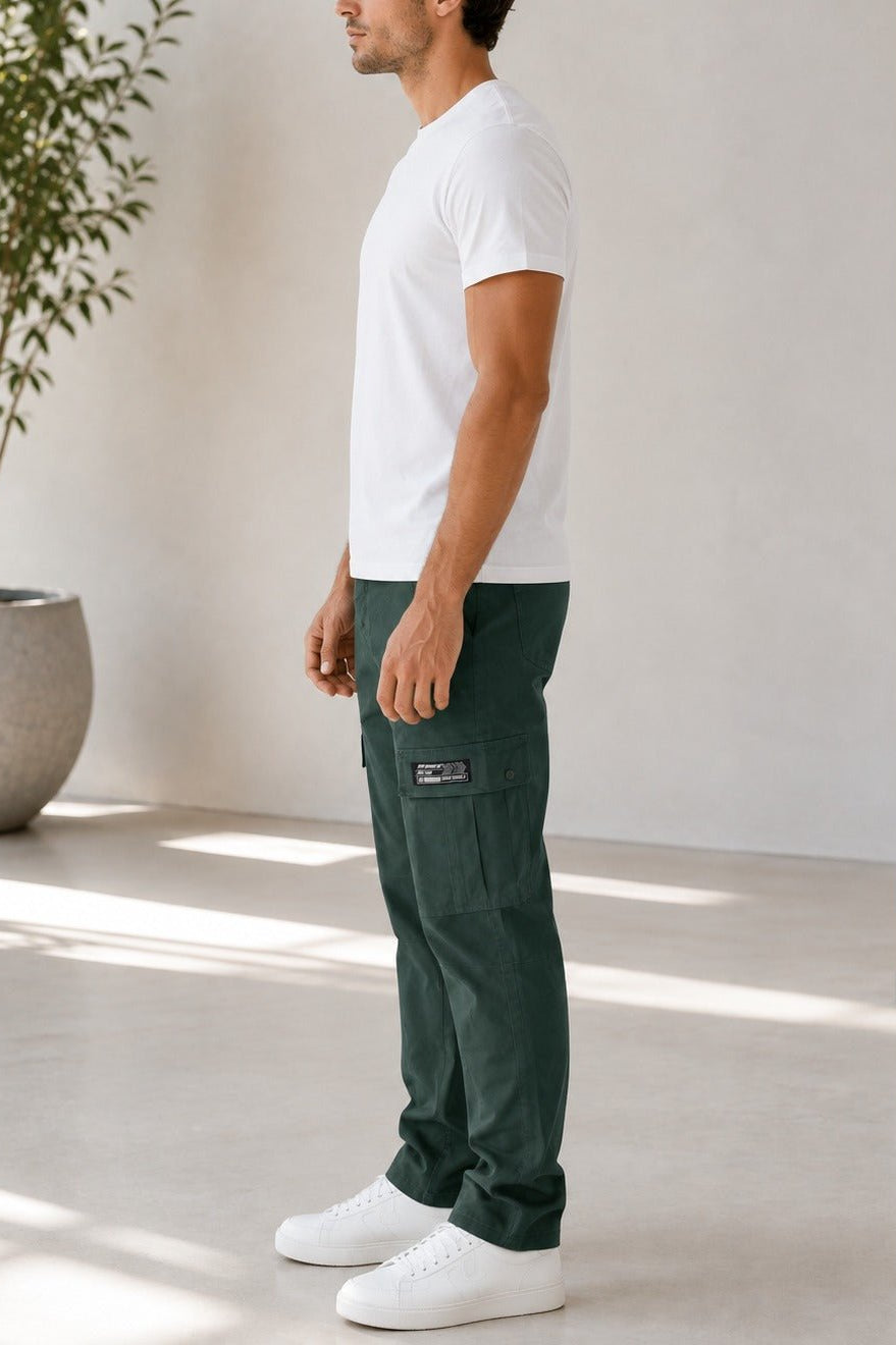 Men's Green Utility Cargo Pants - StylePhase SA