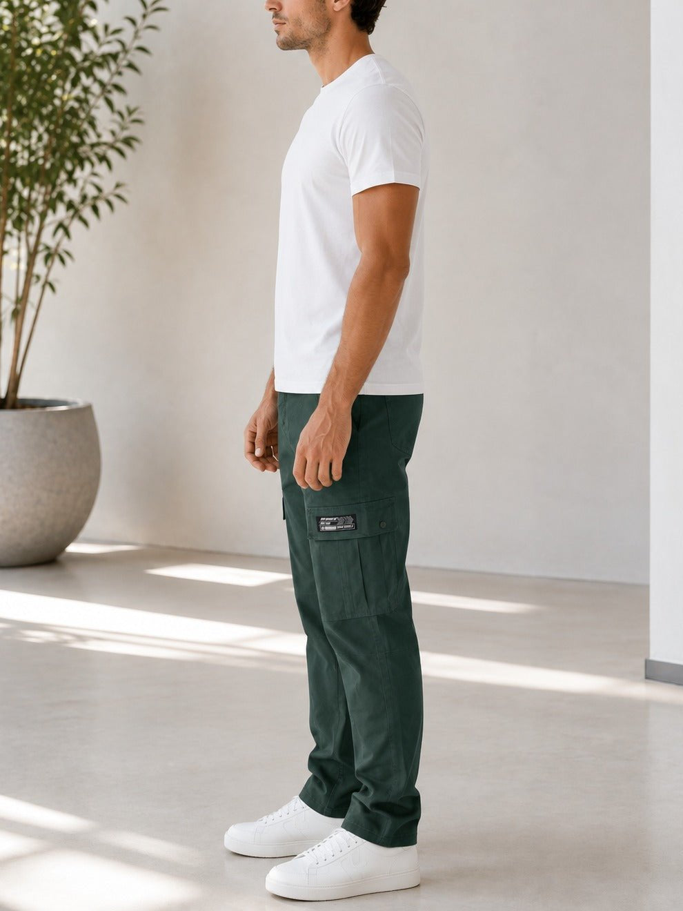 Men's Green Utility Cargo Pants - StylePhase SA