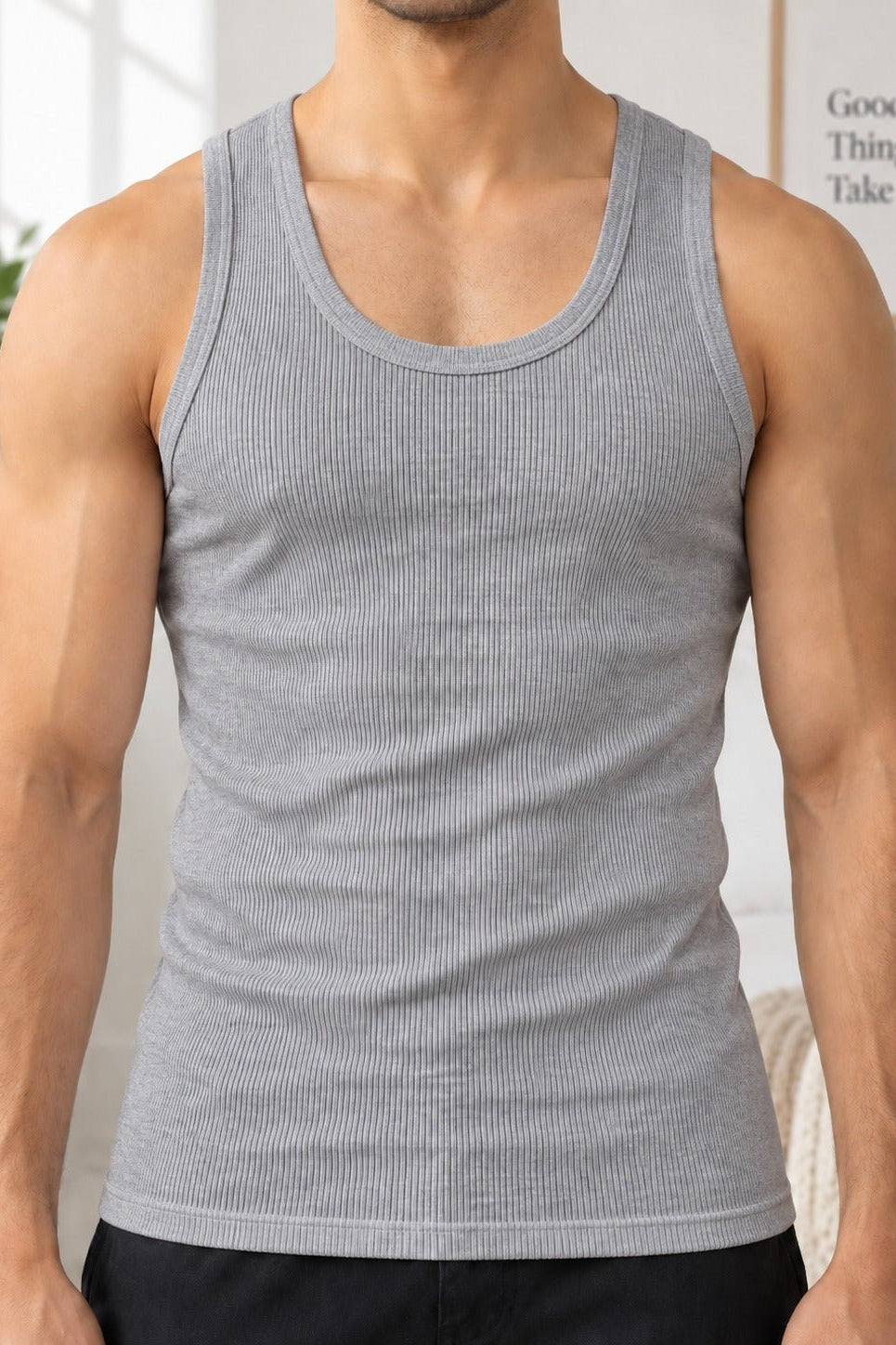 Men's Grey Vest - StylePhase SA