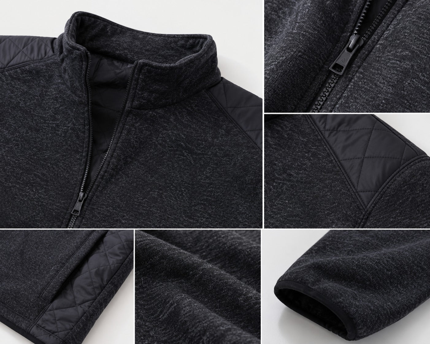 Men's High Neck Black Lined Jersey - StylePhase SA
