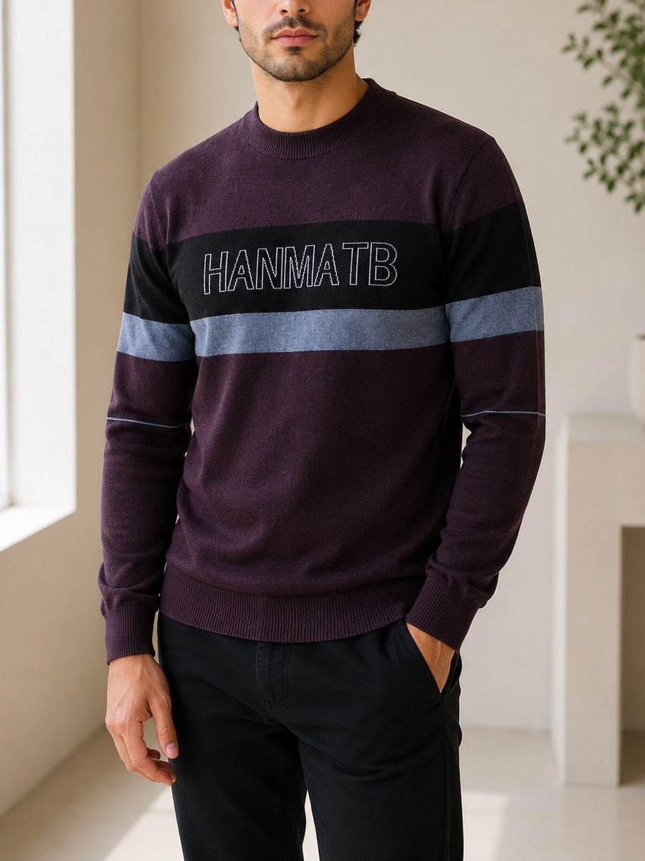Men's Purple Block Stripe Jersey - StylePhase SA