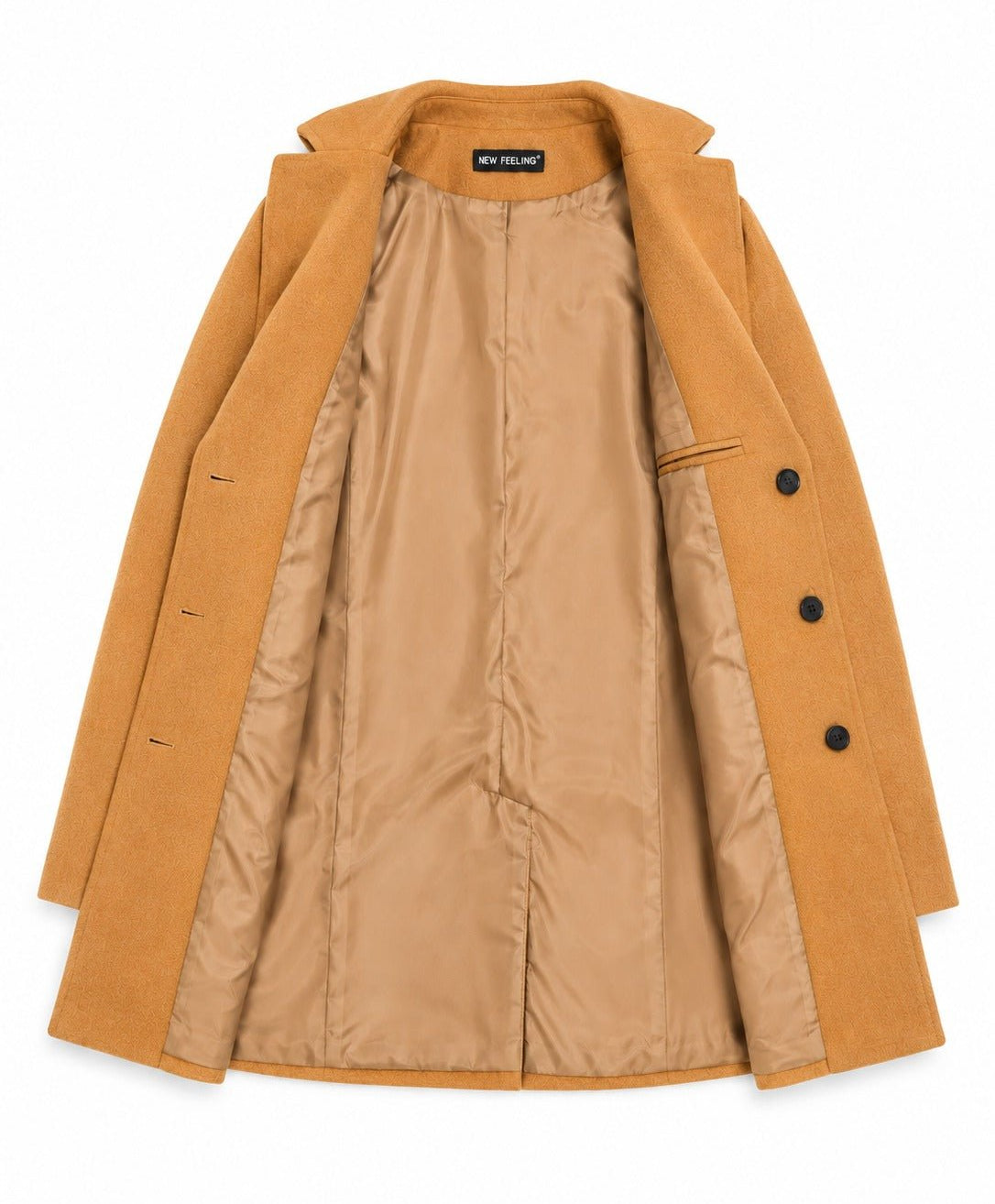 Men's Tan Single Breasted Coat - StylePhase SA