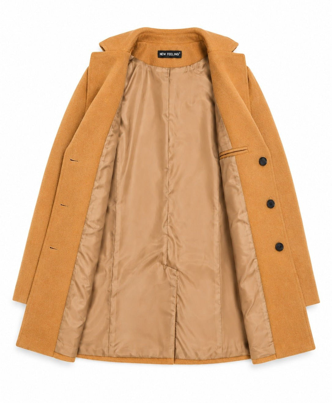 Men's Tan Single Breasted Coat - StylePhase SA