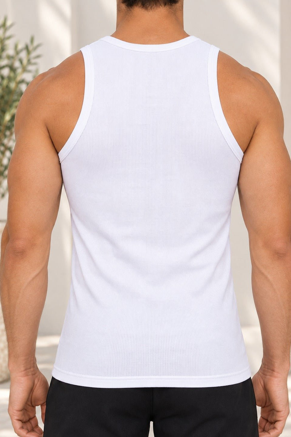 Men's White Vest - StylePhase SA