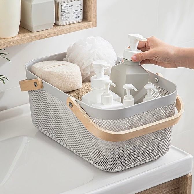 Nordic Mesh Storage Basket - Rectangle - Style Phase Home