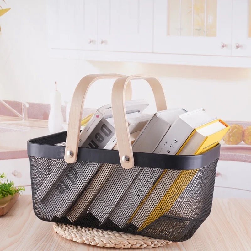 Nordic Mesh Storage Basket - Rectangle - Style Phase Home